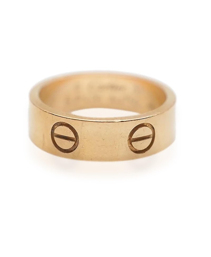 Pre-owned Pre-owned Cartier Cartier Love 18k Rose Gold Ring