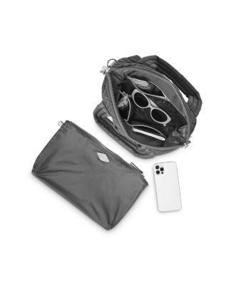 Small Quilted Nylon Sutton Deluxe Top Handle Bag 