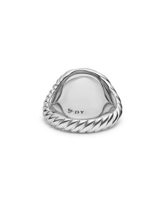 Sterling Silver Sculpted Cable Pinky Ring