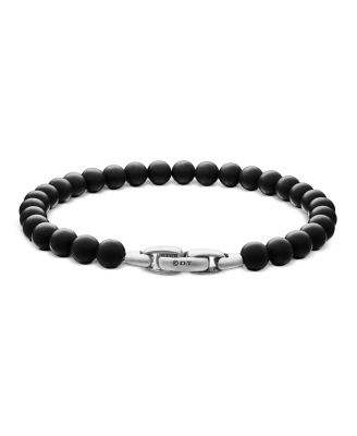 Men&#39;s Spiritual Beads Bracelet with Black Onyx