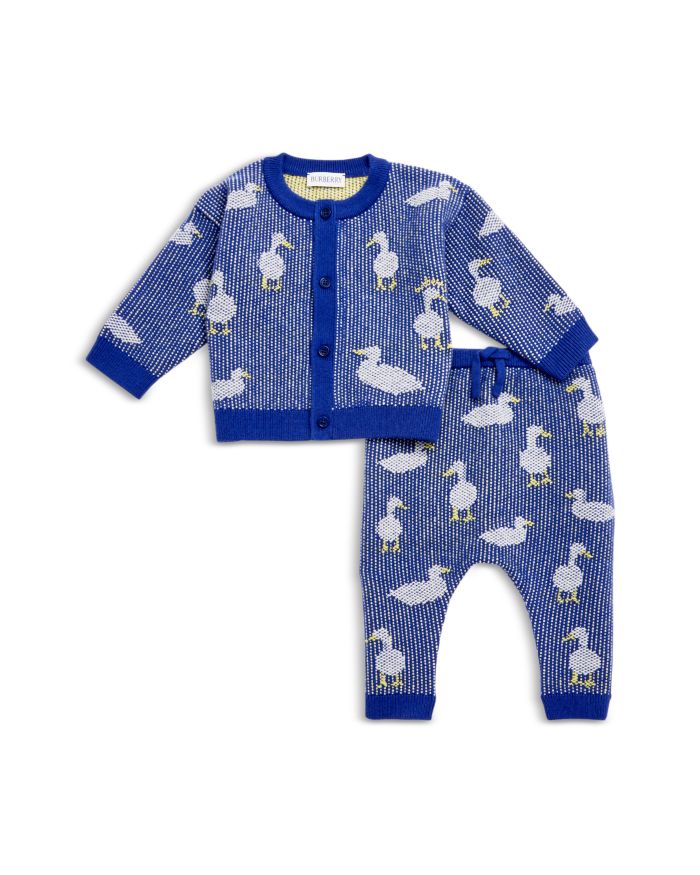 Unisex Duck Wool Cashmere Cardigan & Joggers Set - Baby