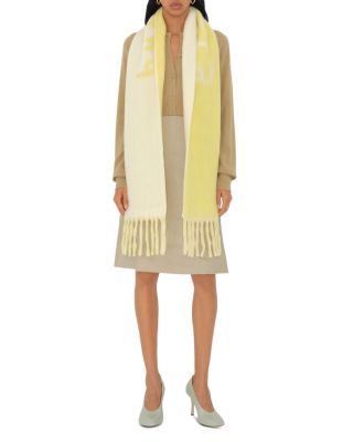 Reversible Logo Wool Blend Scarf