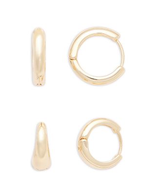 Aqua Medium Hoop Earrings, Set of 2 - Exclusive