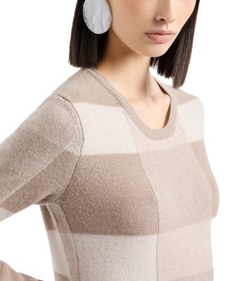 Checkered Sweater Dress