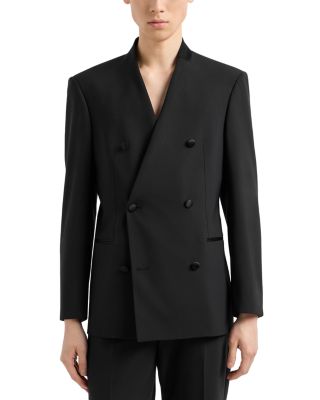 Modern Fit Bi Stretch Tropical Weave Double Breasted Sport Coat