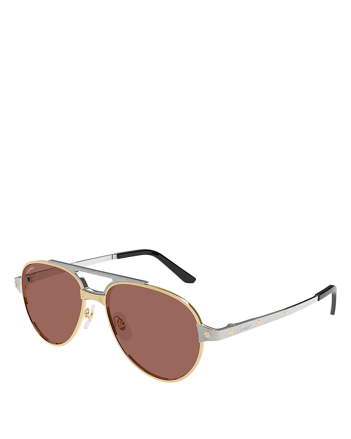Cartier Santos Evolution Pilot Sunglasses, 59mm