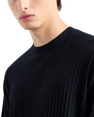 Travel Essentials Ribbed Effect Wool Sweater