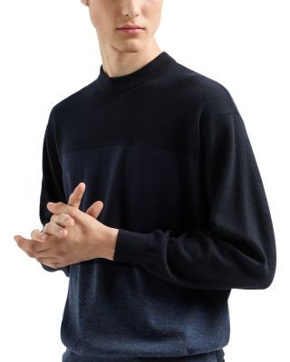 Color Block Crewneck Sweater