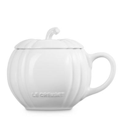Stoneware Pumpkin Mug with Lid