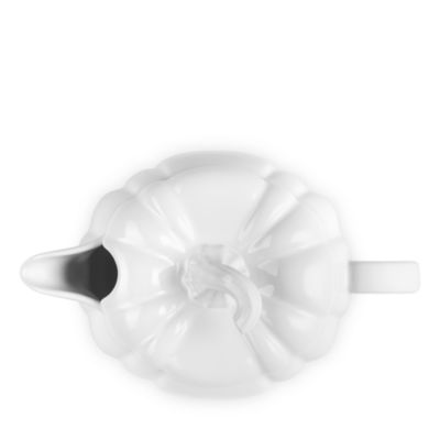 Stoneware Pumpkin Gravy Boat with Lid