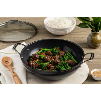 Essential Nonstick Ceramic Wok, 6.3 Qt