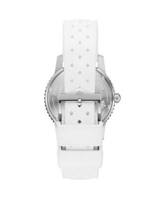 Compression Diver Automatic White Rubber Watch, 40mm