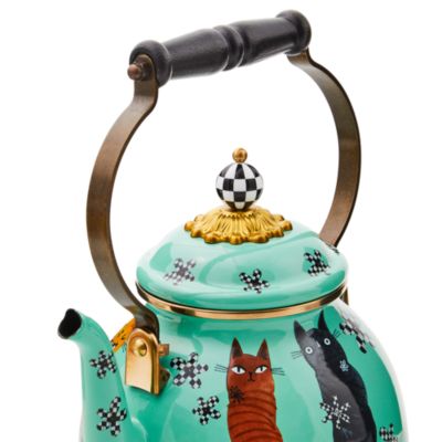 MacKenzie-Childs Mackenzie Childs Cat Lady Tea Kettle, 2 Quart