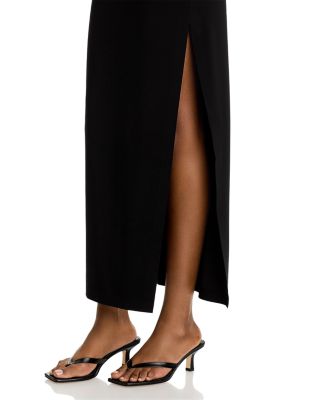 Side Slit Halter Gown