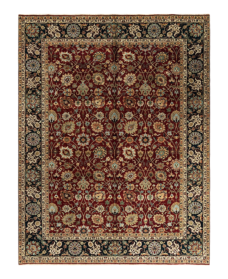 Bloomingdale's Indo Floral M8017 Area Rug, 9'1 X 11'9 In Red