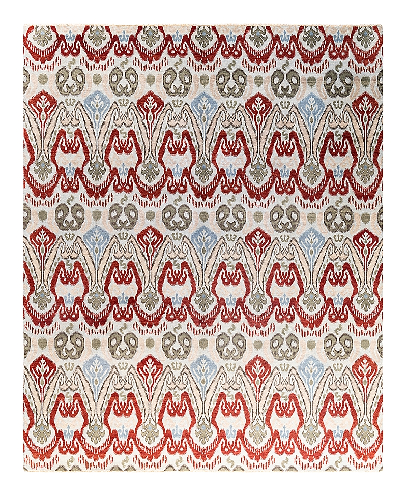 Bloomingdale's Indo Ikat M6061 Area Rug, 8'2 X 10'1 In Green