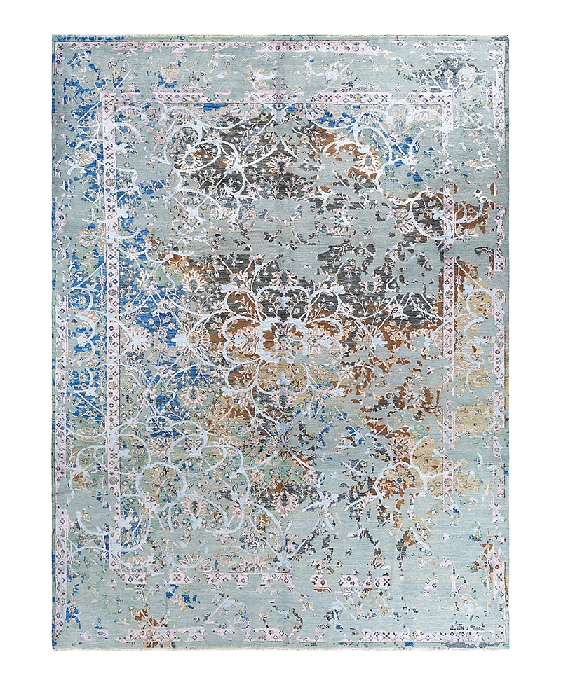 Bloomingdale's Indo Ikat M7271 Area Rug, 9'1 X 11'10 In Gray