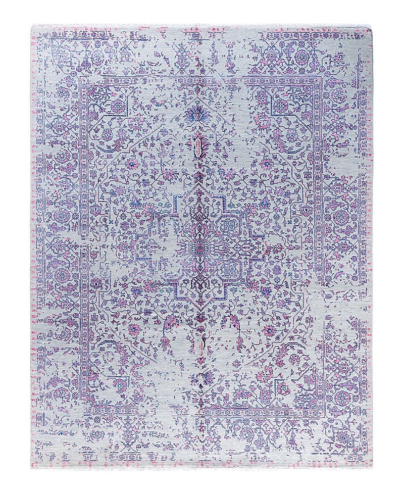 Bloomingdale's Indo Ikat M7856 Area Rug, 8'1 X 10'4 In Gray