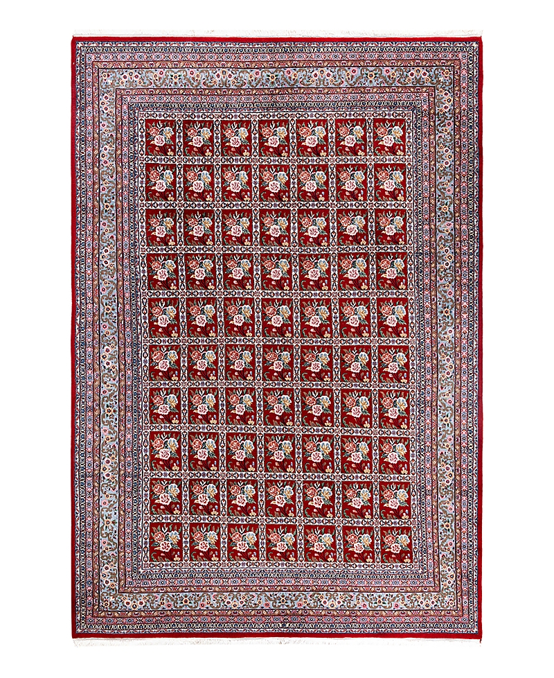 Bloomingdale's Indo Floral M2033 Area Rug, 8'3 X 11'9 In Red