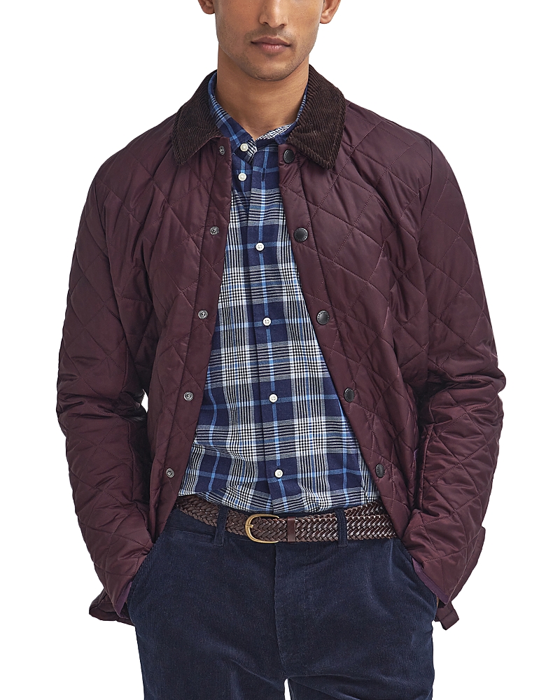 Barbour Heritage Liddesdale Quilted Jacket In Winter Blackberry