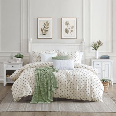 Block Print Gauze Comforter Set, Full Queen