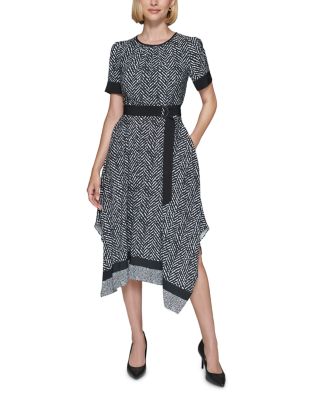 KARL LAGERFELD PARIS - Handkerchief Hem Dress