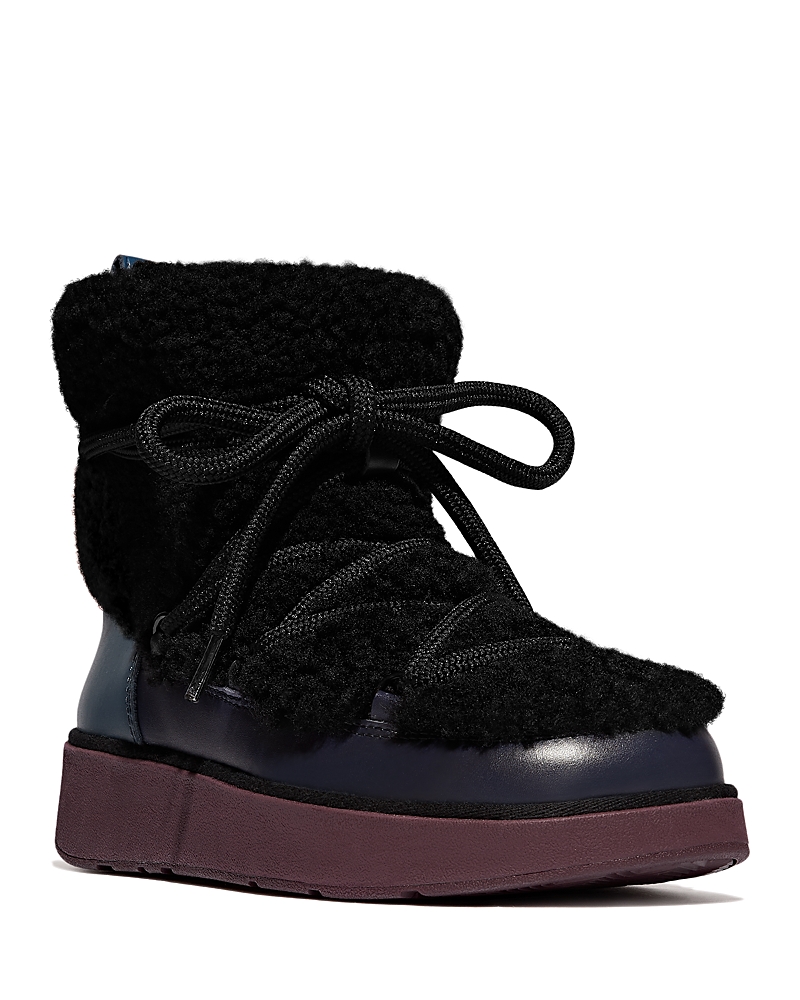 Fitflop Women's Gen-ff X Roksanda Curly Shearling Ankle Boots In Black Mix