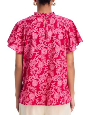 Joyful Floral Print Top