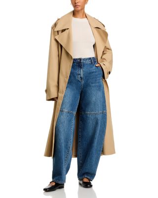 High Rise Barrel Jeans in Indigo