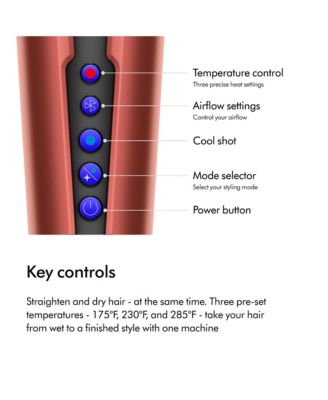 Special Edition Dyson Airstrait Hair Straightener | Strawberry Bronze/Blush Pink