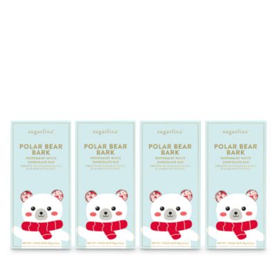 Sugarfina - Polar Bear Bark White Chocolate Bar, Set of 4