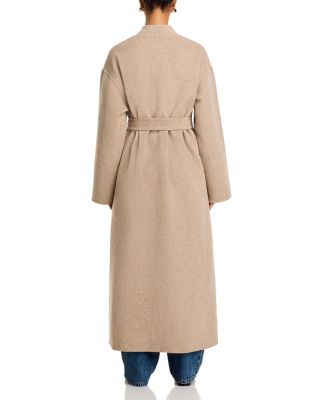Wool Blend Wrap Coat