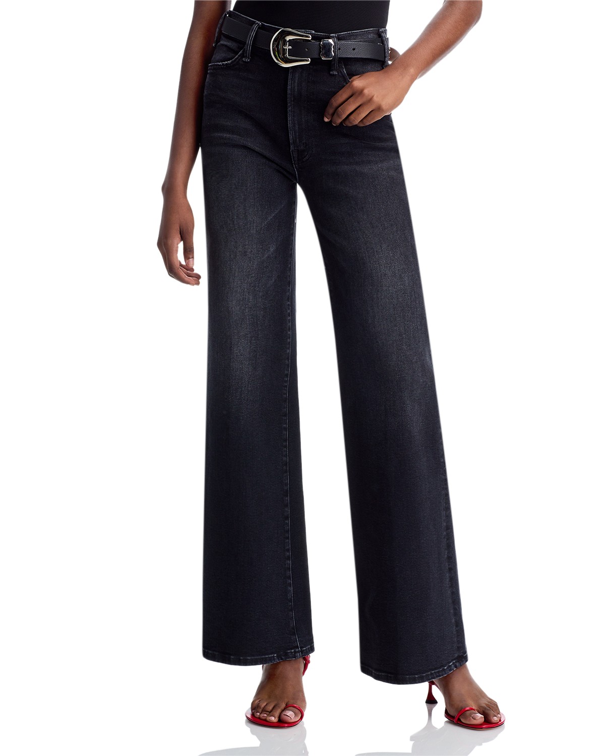 The Hustler Roller Sneak High Rise Jeans in Not Today Satan