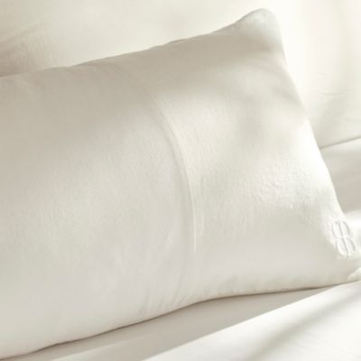 Linen Velvet Paneled Decorative Pillow with Insert