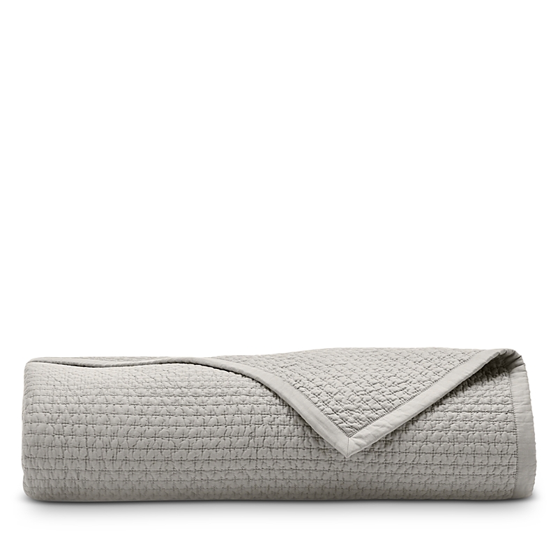 Boll & Branch Signature Textured Stitch Quilt, Twin In Gray