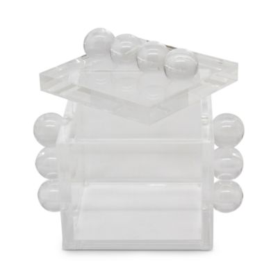 Lucite Bubble Design Box with Lid