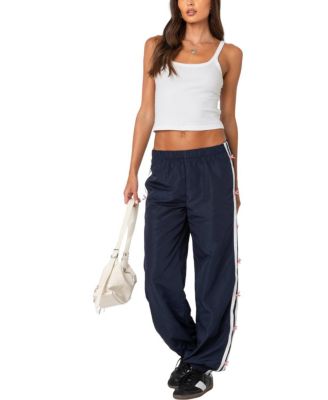 Bow Stripe Nylon Track Pants