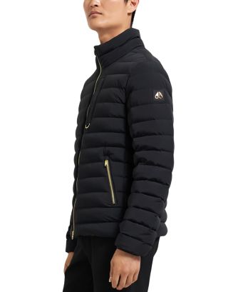 MOOSE KNUCKLES ジップ アップ フロント ロゴ パーカー ブラック Zip-up Hoodie - Moose Knuckles Men | Printemps.com