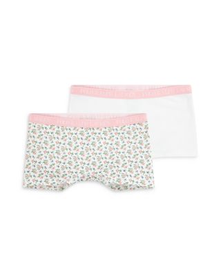 Girls' Cotton Stretch Jersey Boyshorts, Pack of 2 - Big Kid
