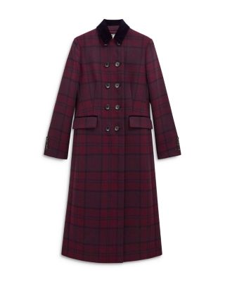 Patricia Plaid Double Breasted Coat