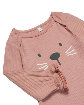 Girls' Little Kitty Bodysuit, Footed Leggings & Hat Set - Baby