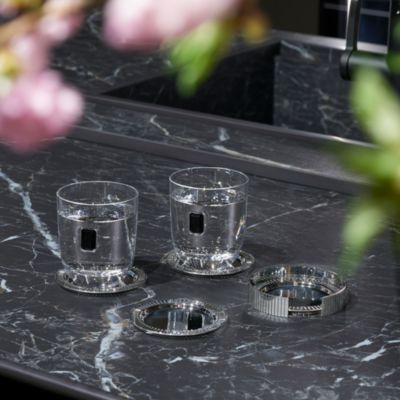 Striations Coasters, Set of 4 in Holder