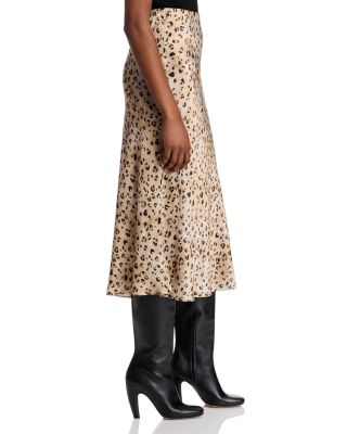 Anya Leopard Print Midi Skirt