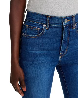 Carson Kick Flare Jeans in Bright Blue