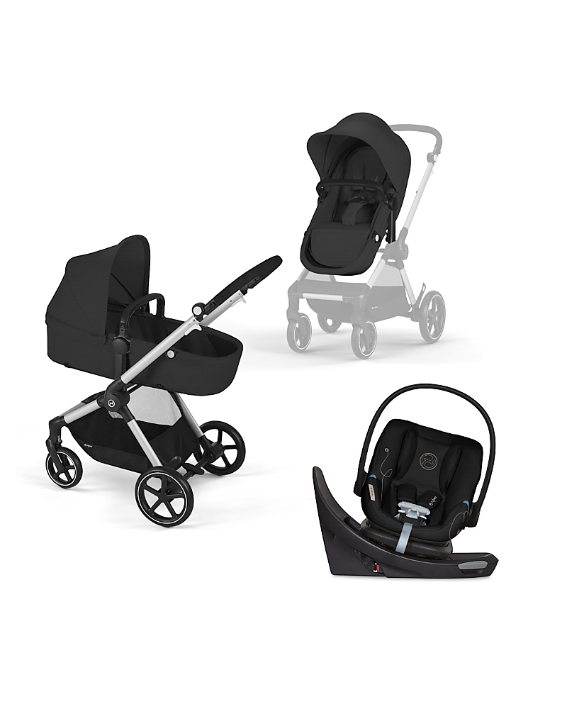 Cybex Eos 5-in-1 Travel System Stroller + Lightweight Aton G Swivel Infant Car Seat with SensorSafe