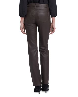 Marilyn Coated High Rise Straight Jeans