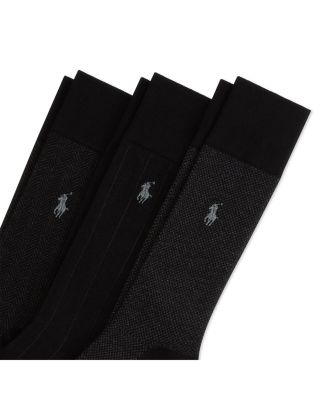 Classic Pattern Dress Socks, 3-Pack