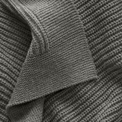 Ribbed Knit Cotton Baby Blanket