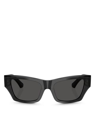 Burberry - Shield Facet Cat Eye Sunglasses, 52mm