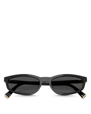 Miu Regarde Oval Sunglasses, 54mm